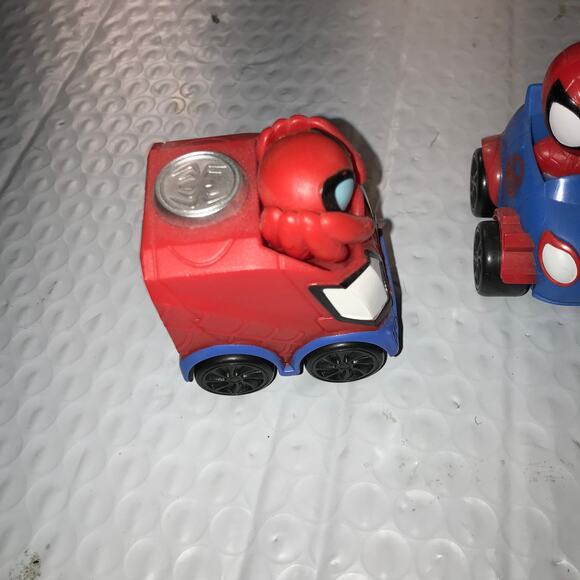 Spidey and His Amazing Friends 2 Mini Vehicles Cars 2in Marvel Lot - Picture 5 of 11